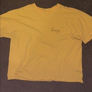 Brandy Melville Yellow “Honey” T Shirt